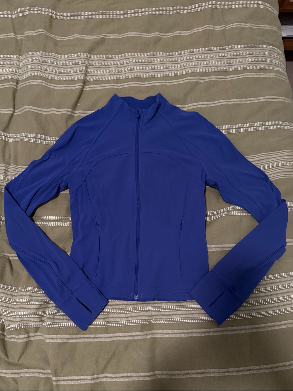 lululemon Blue Cropped Define Jacket